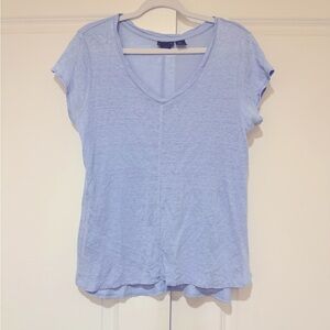 Tahari 💯% Linen Tee sz L like new